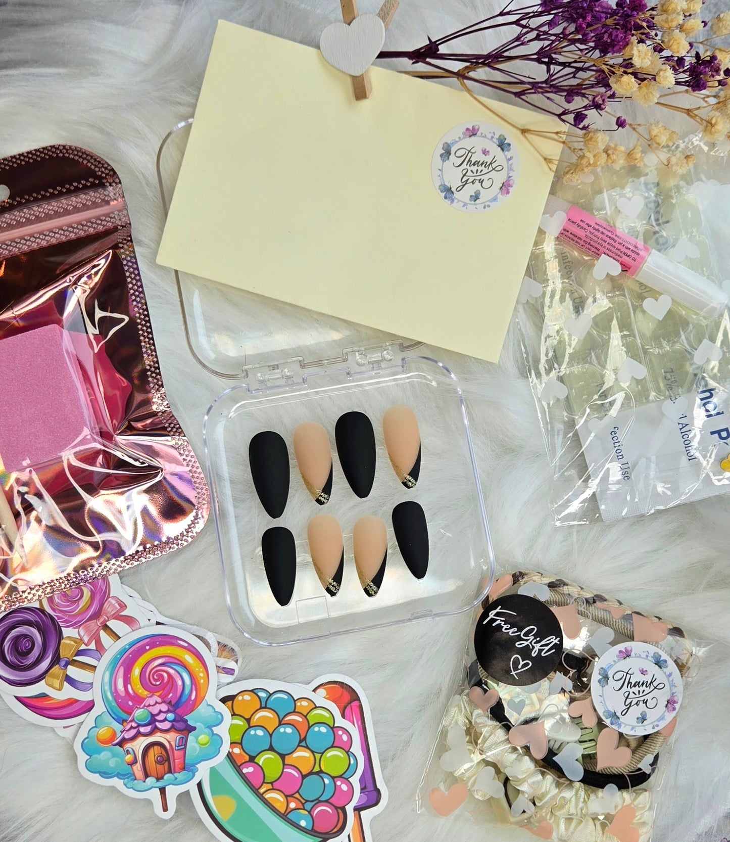 Lady Noir Étoile🖤 Press on nails