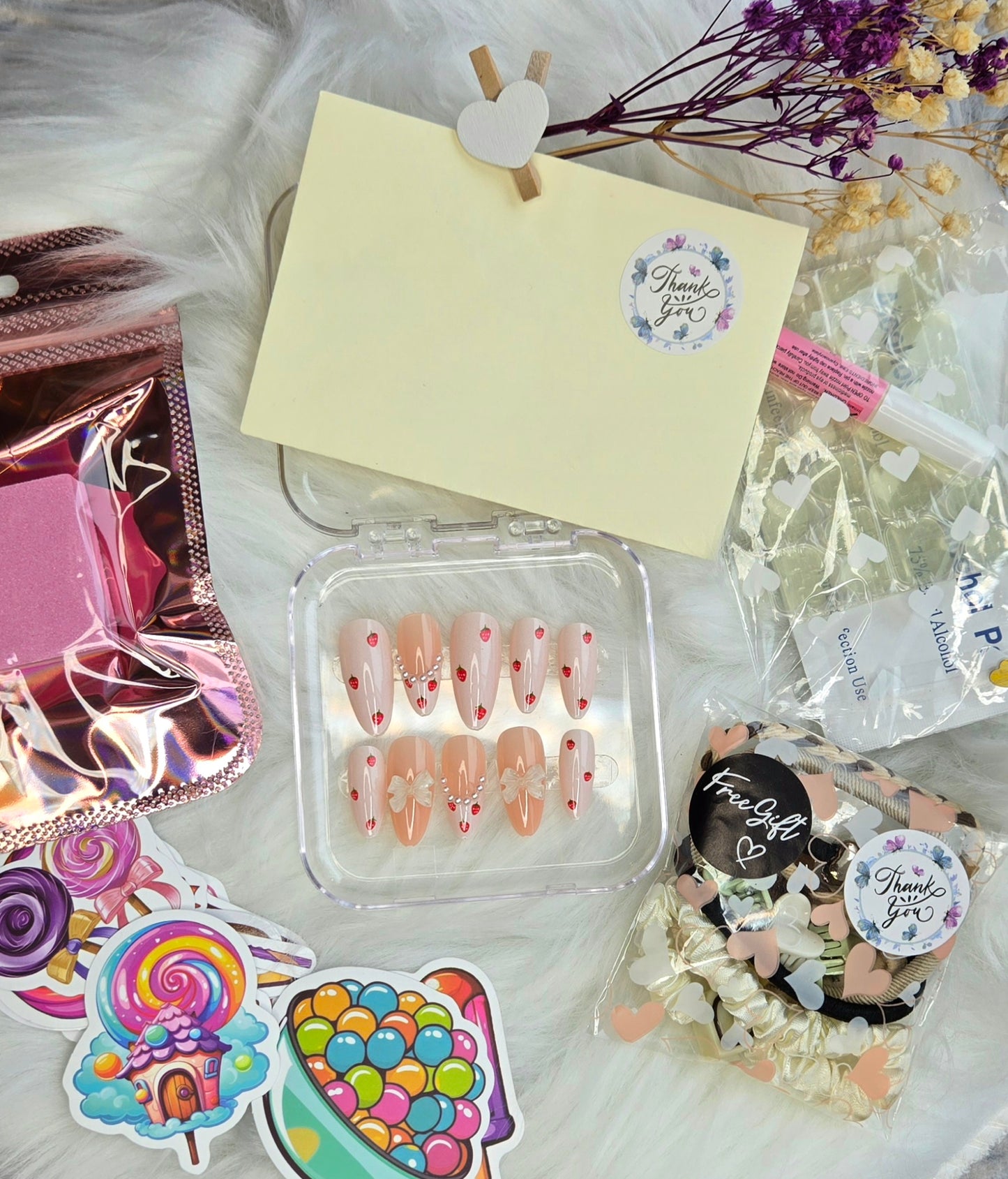 Strawberry Dream 🍓Press on nails