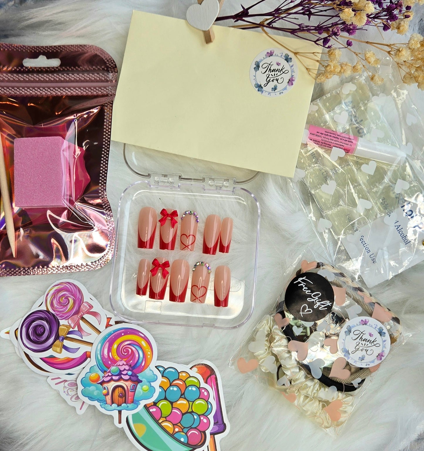 Lady Rouge Heart❤️ Press on nails