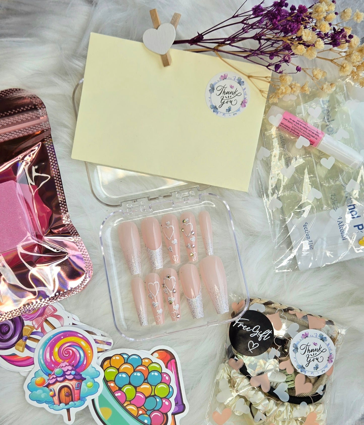 Silver Amourette 💎✨Press on nails