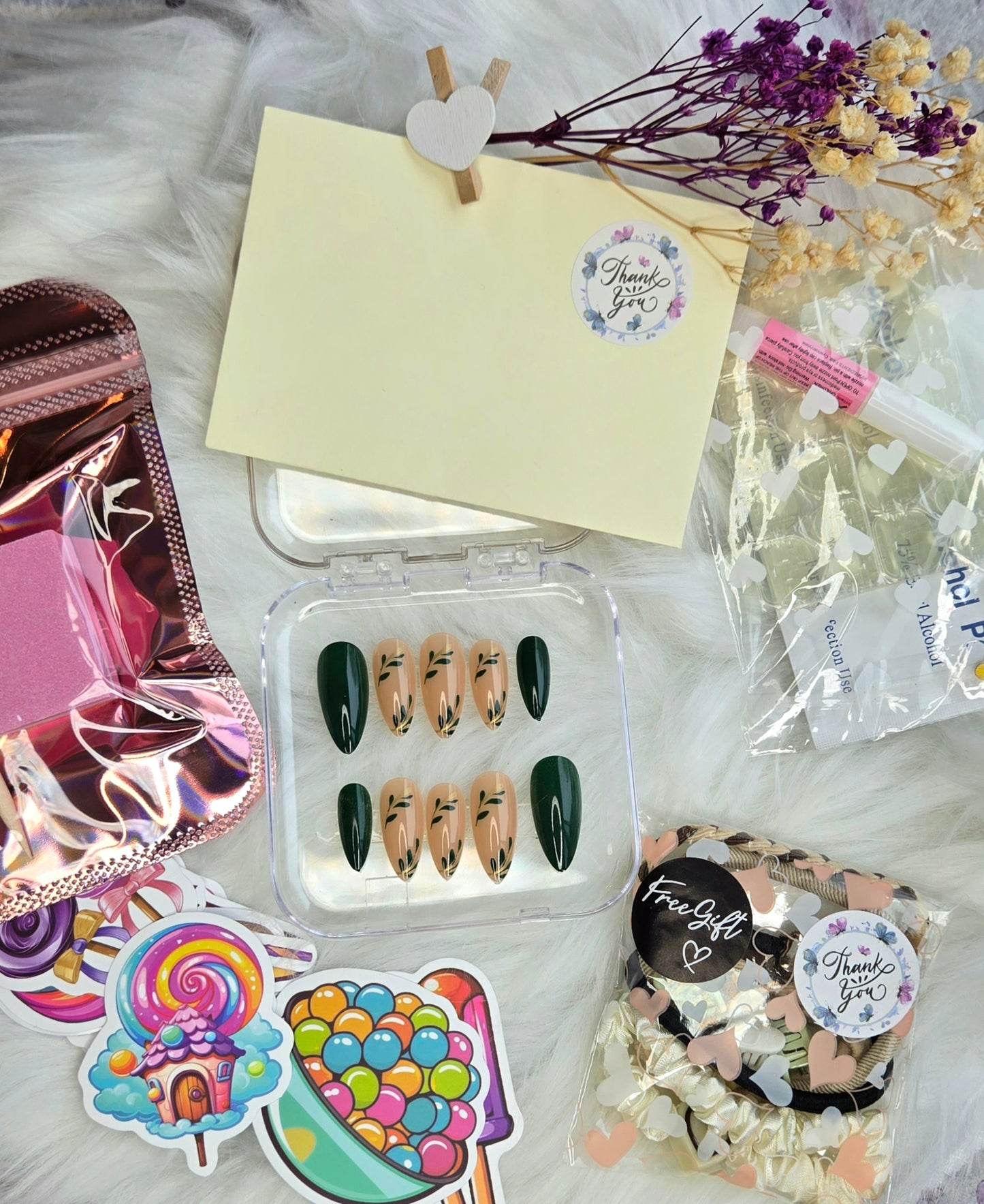 Emerald Whisper🌿💫 Press on nails