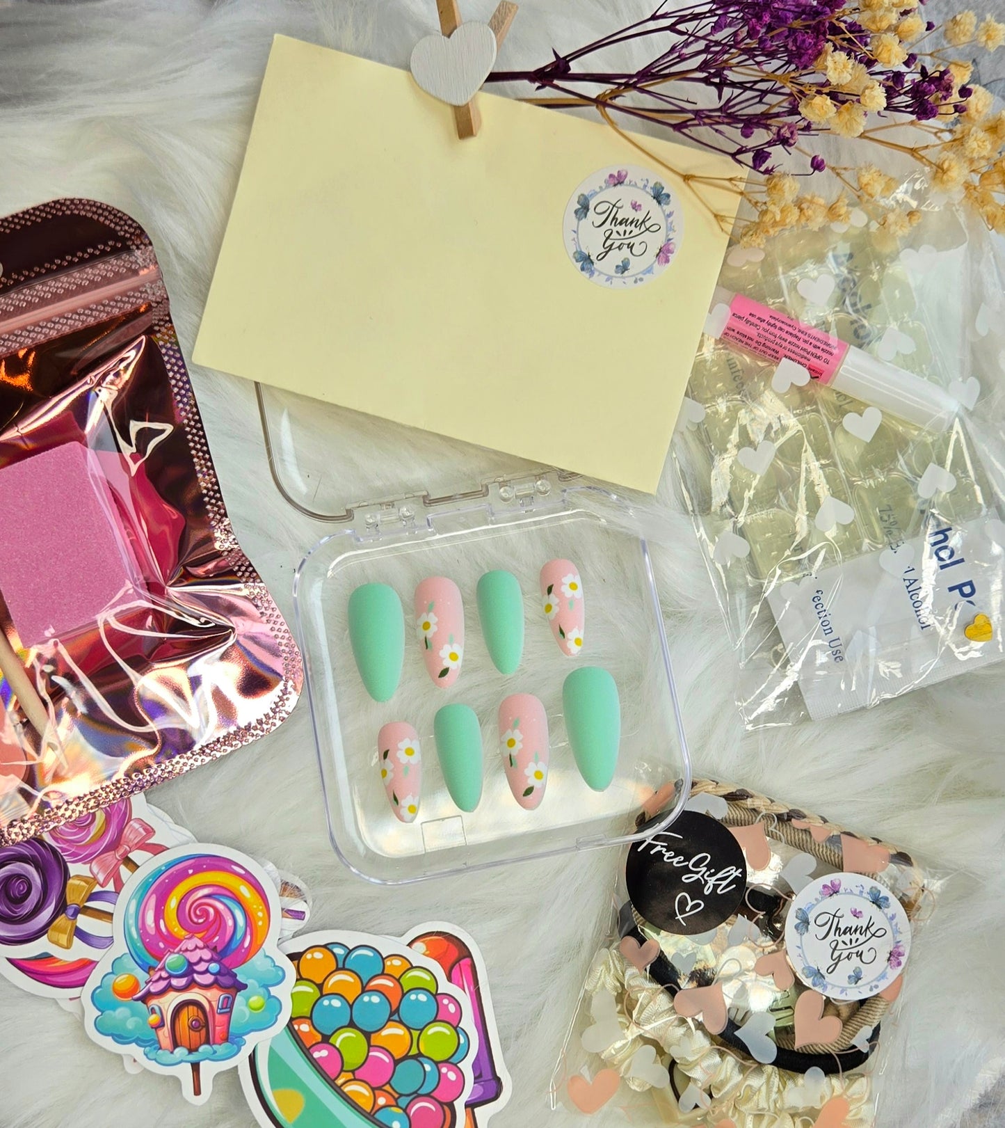 Emerald Whisper🌿💫 Press on nails