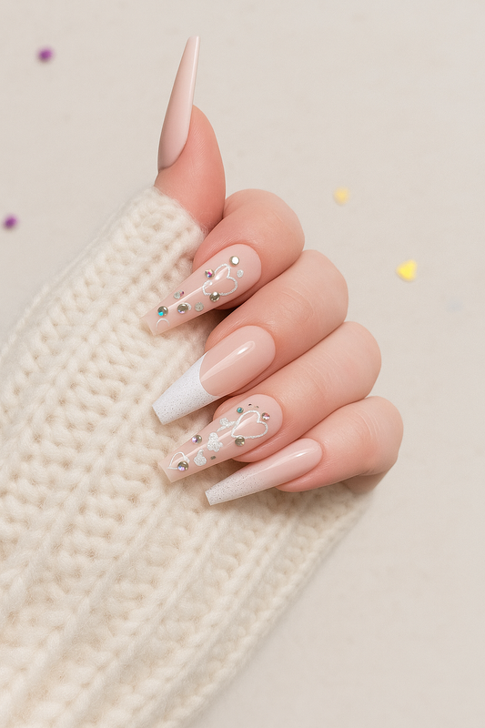 ﻿Silver Amourette 💎✨Press on nails