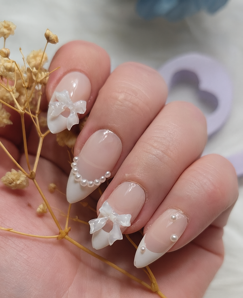 ﻿Crystal Grace 🤍✨Press on nails