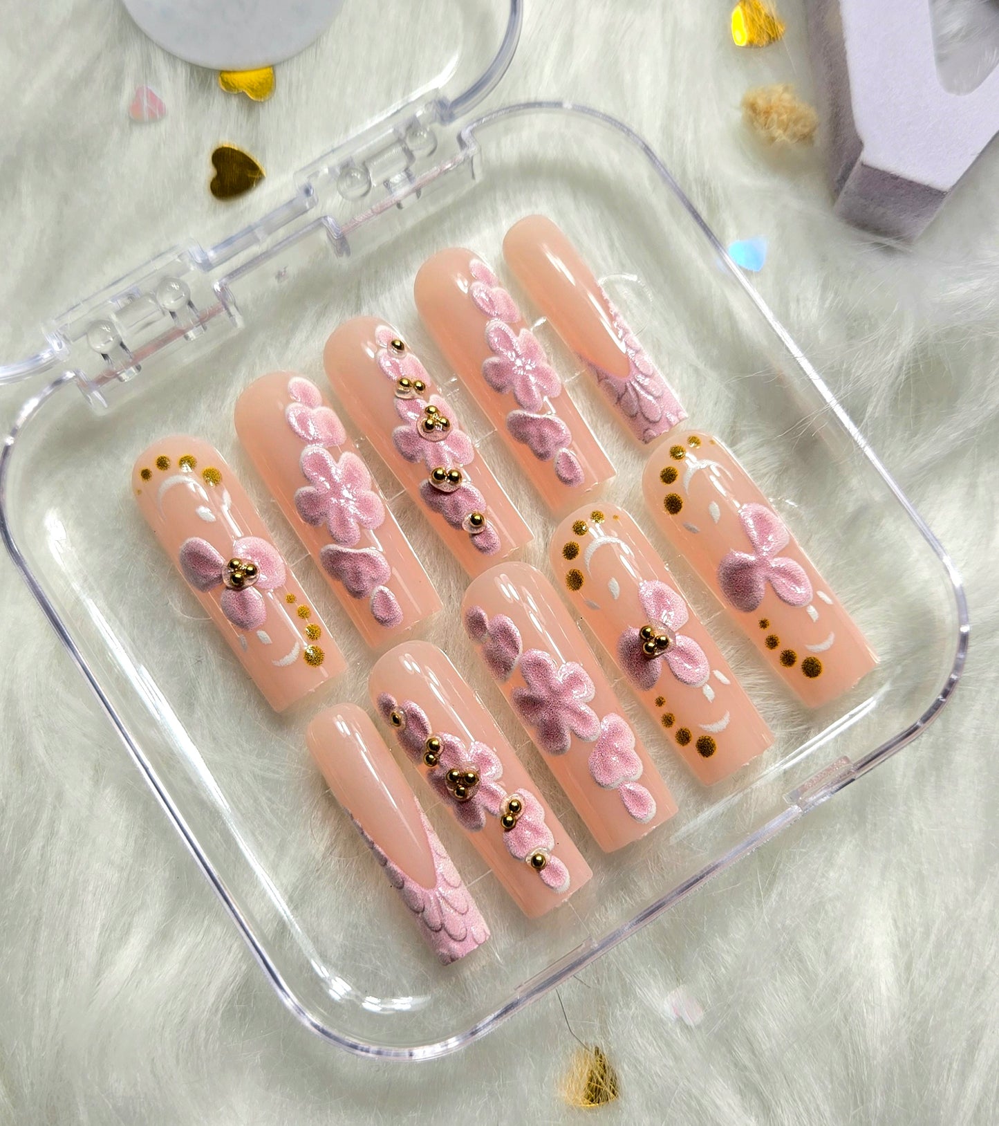 Fairy of the Pink Dawn 🌸✨Press on nails