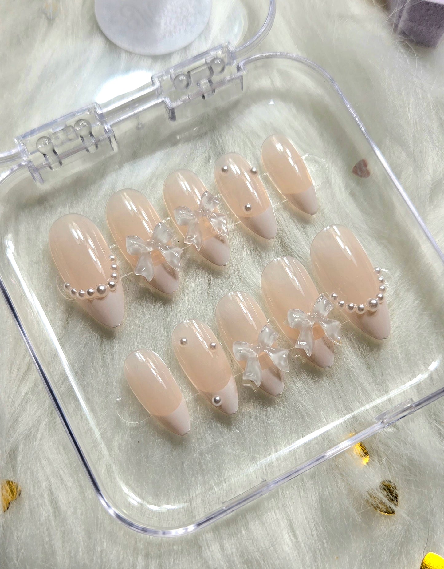 ﻿Crystal Grace 🤍✨Press on nails