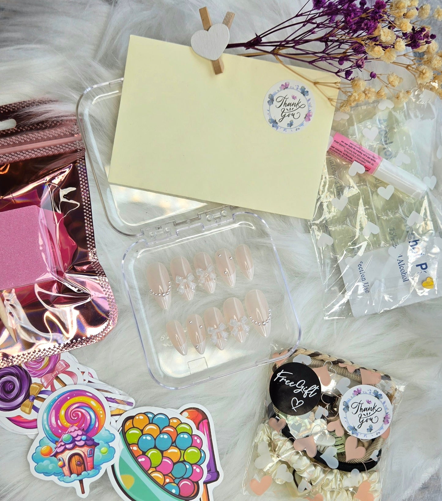 ﻿Crystal Grace 🤍✨Press on nails