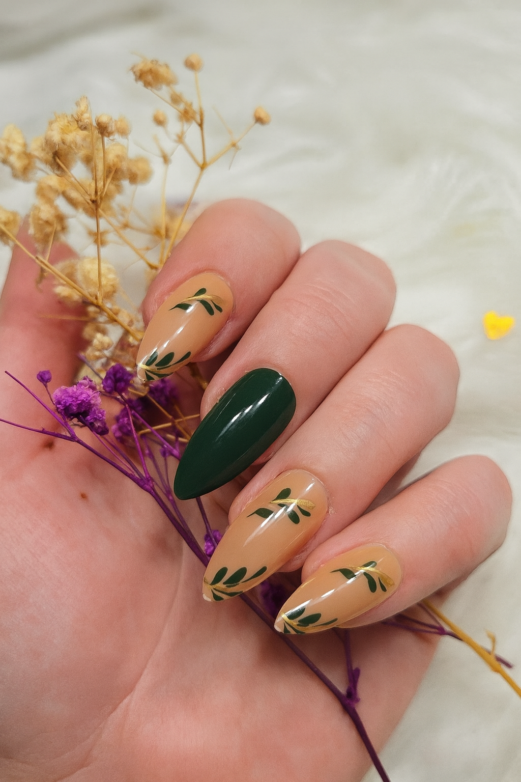 Emerald Whisper🌿💫 Press on nails